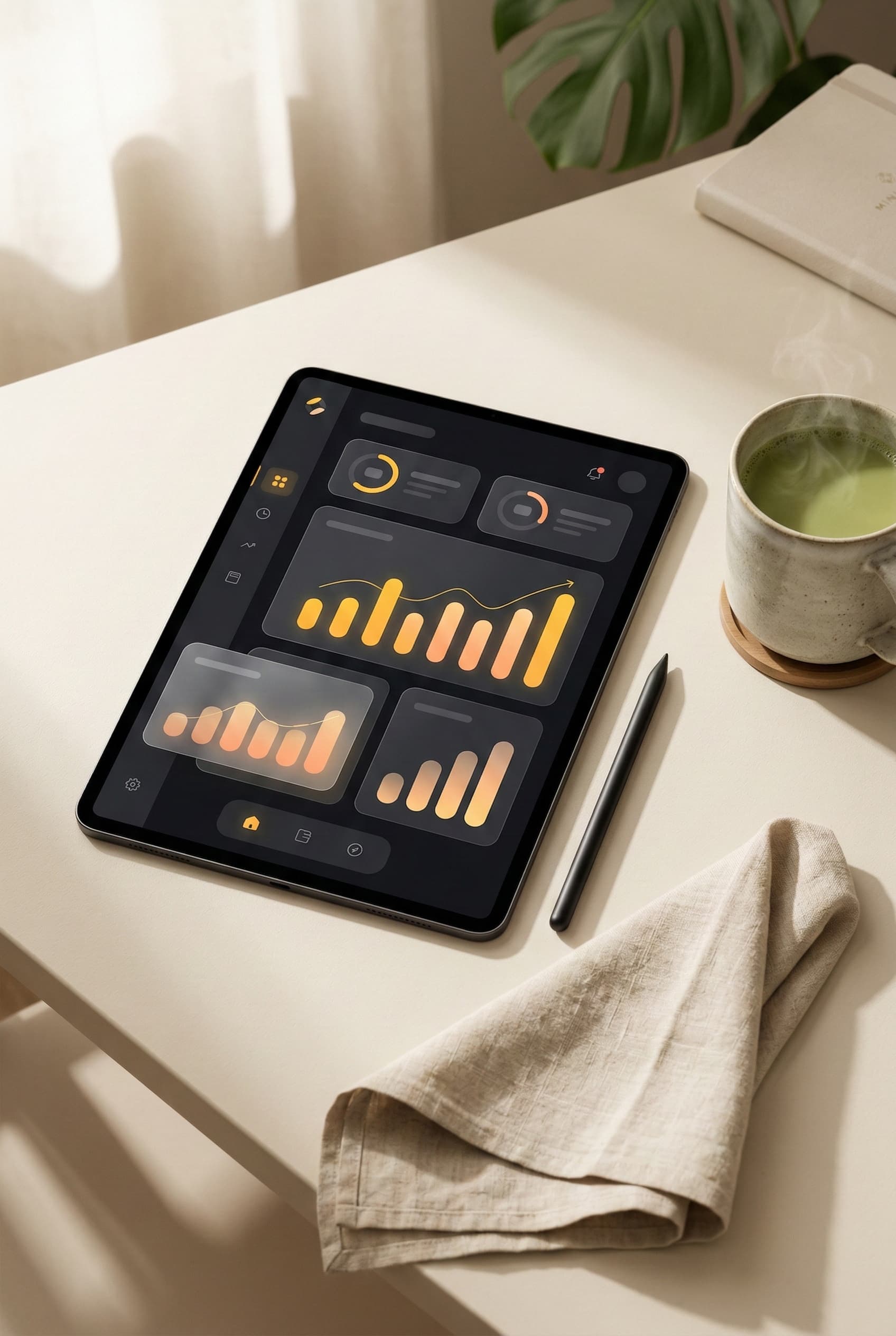 Daily calorie and nutrient tracking dashboard