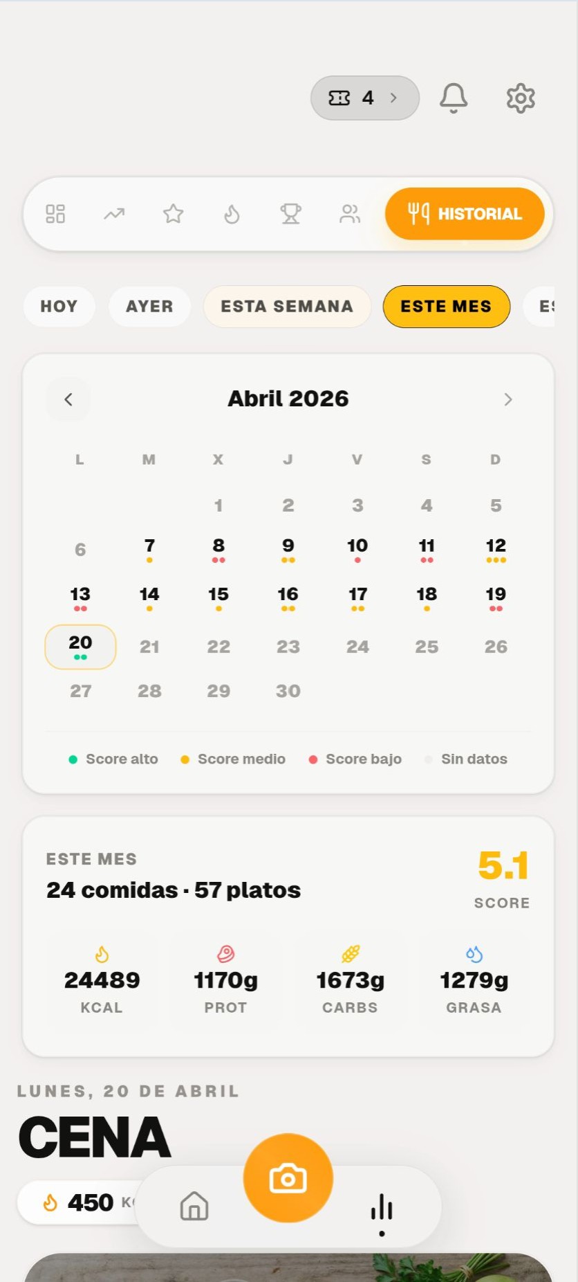 Historial Calegg
